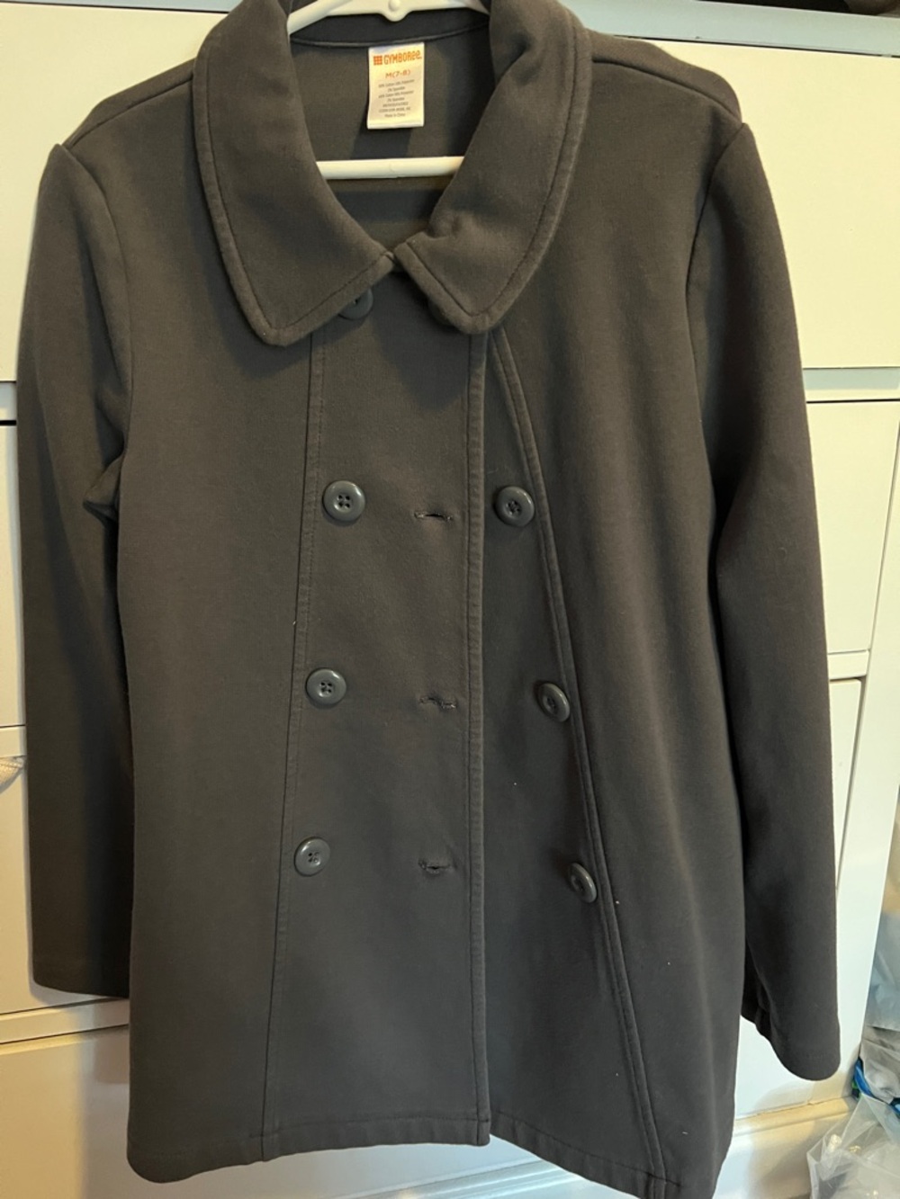 Gymboree Girls Dark Gray Double-Breasted Peacoat